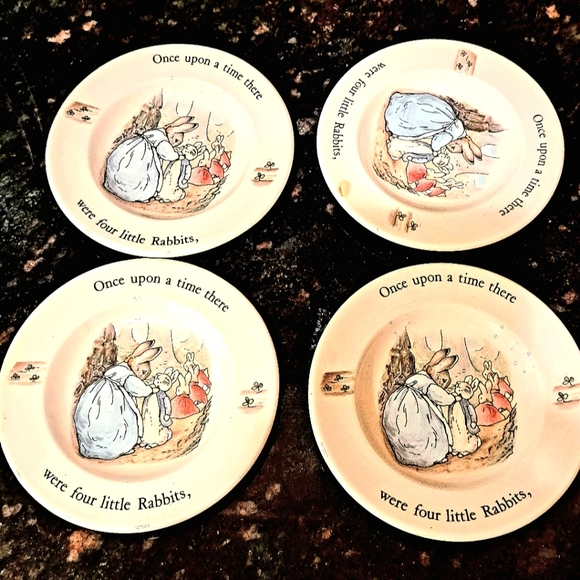 Wedgwood Other - 4 Children's Wedgewood Peter Rabbit 4" Tea Cup /Snack Plates